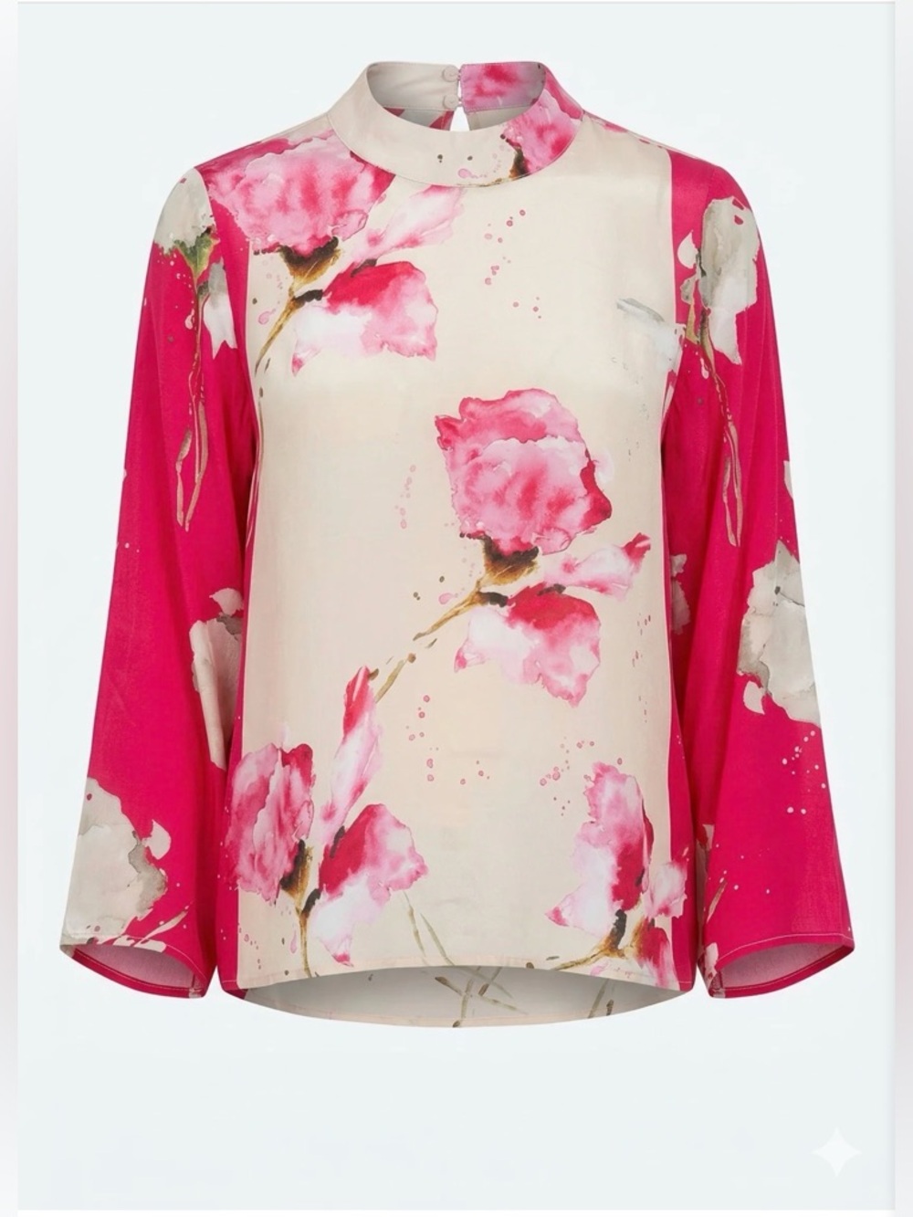 NWT Floral Pink Blouse-S